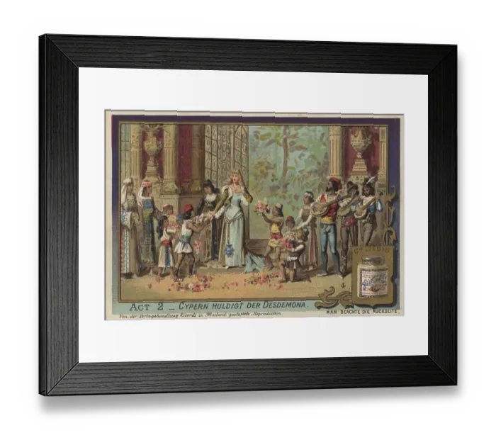 Framed Print : Picture series Othello, opera by Verdi Framed Print : Picture series Othello, opera by Verdi