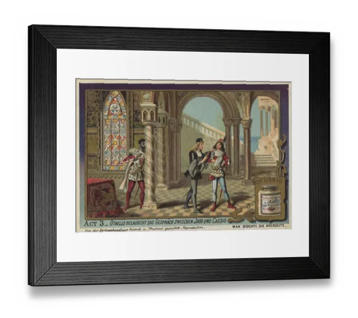Framed Print : Picture series Othello, opera by Verdi