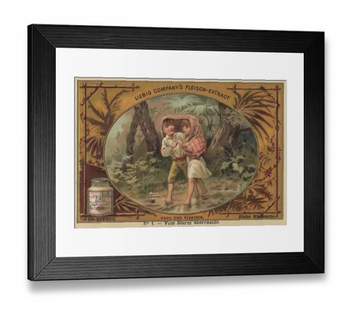 Framed Print : Picture series Paul and Virginie Framed Print : Picture series Paul and Virginie