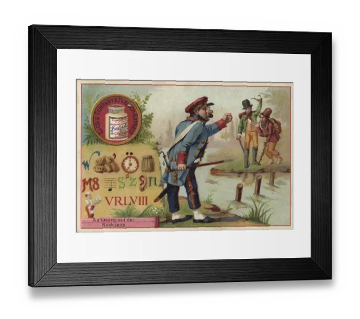 Framed Print : Picture series puzzle