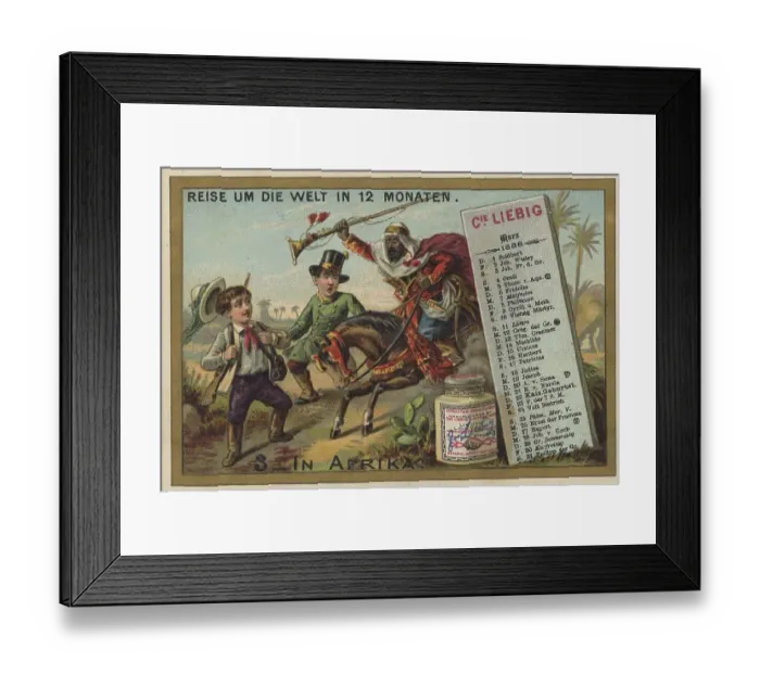 Framed Print : Picture series Journey around the World in 12 Months