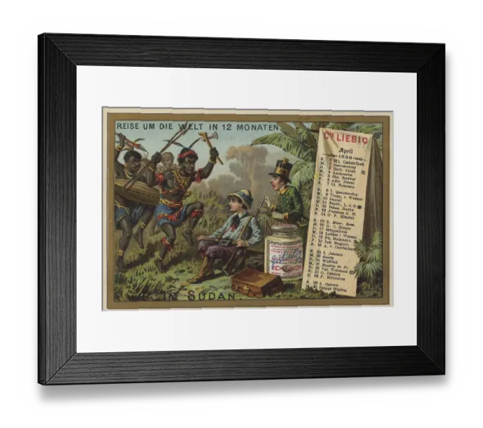 Framed Print : Picture series Journey around the World in 12 Months