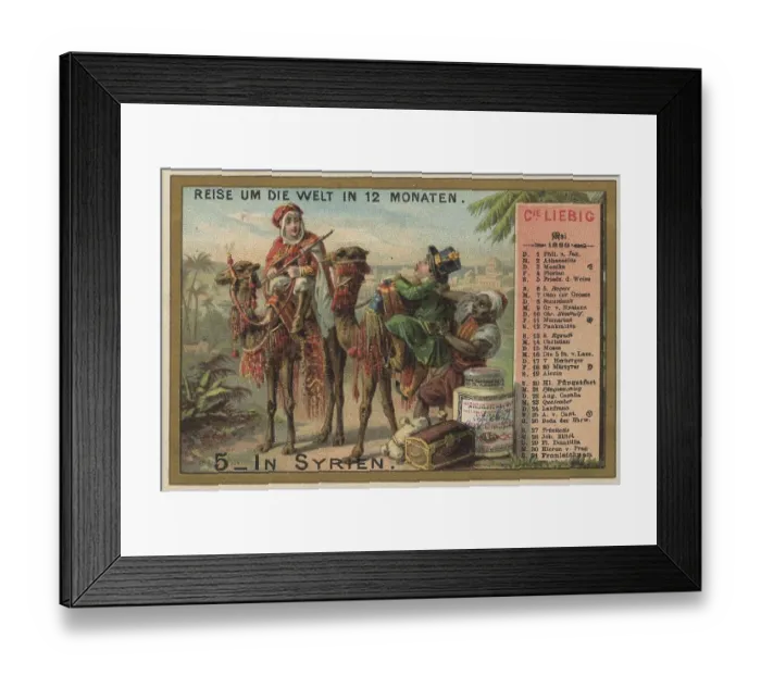 Framed Print : Picture series Journey around the World in 12 Months Framed Print : Picture series Journey around the World in 12 Months