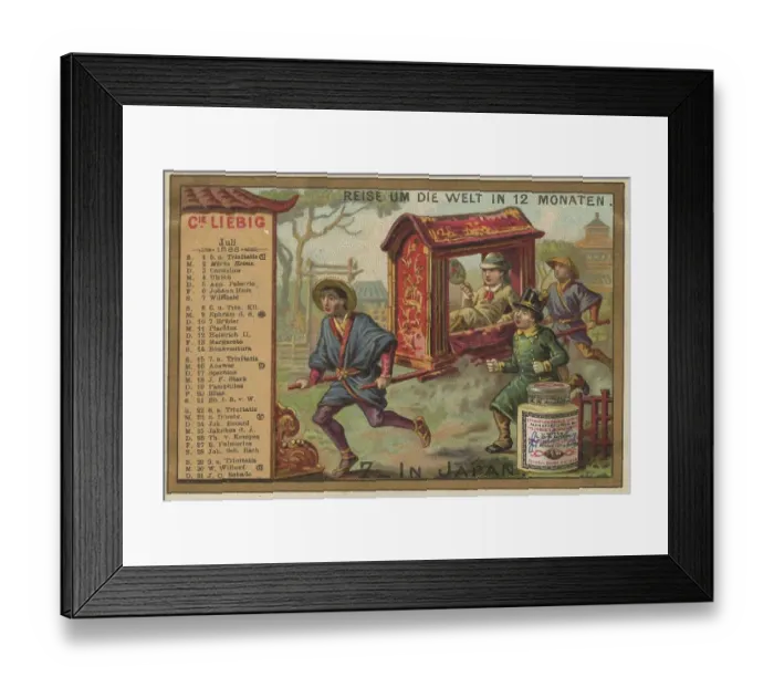 Framed Print : Picture series Journey Around the World in 12 Months Framed Print : Picture series Journey Around the World in 12 Months