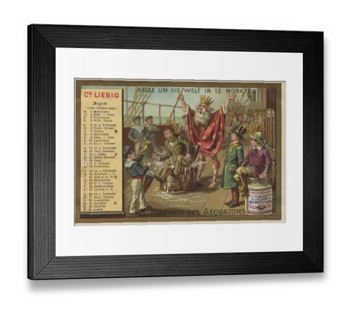Framed Print : Picture series Journey around the World in 12 Months Framed Print : Picture series Journey around the World in 12 Months