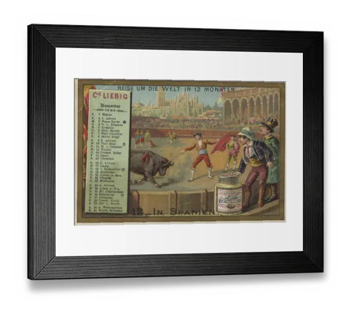 Framed Print : Picture series Journey around the World in 12 Months Framed Print : Picture series Journey around the World in 12 Months
