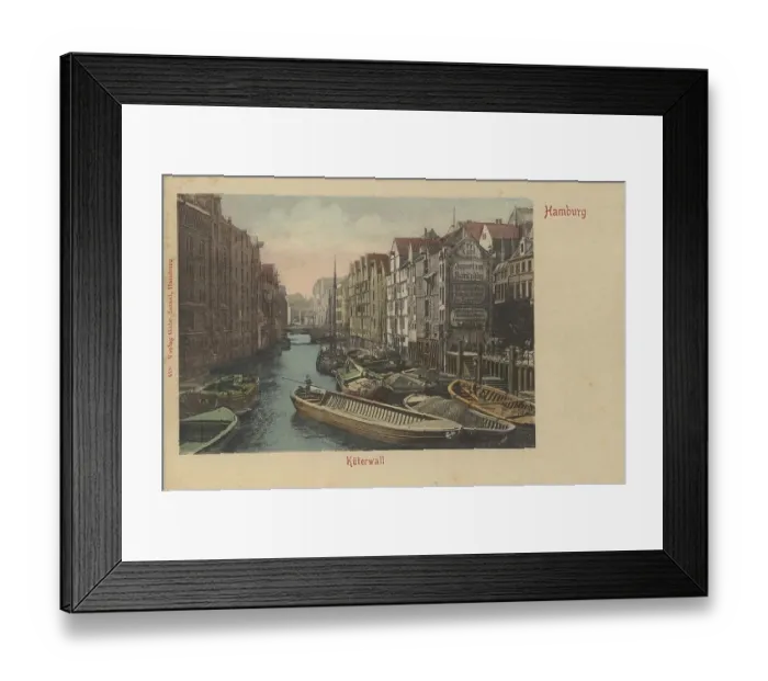 Framed Print : The Kueterwall, Hamburg, Germany Framed Print : The Kueterwall, Hamburg, Germany