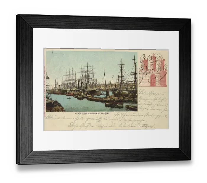Framed Print : New sailing ship harbour, Aisa Quai