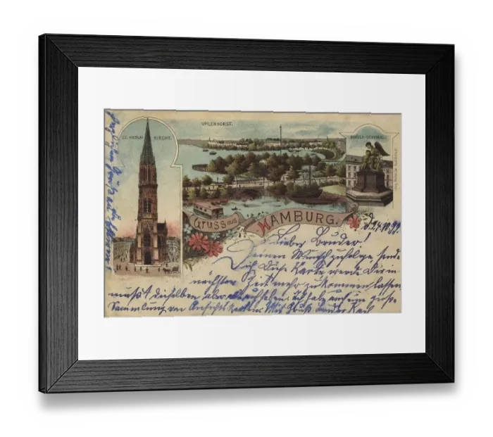 Framed Print : Nicolaikirche, Uhlenhorst, Hamburg Framed Print : Nicolaikirche, Uhlenhorst, Hamburg