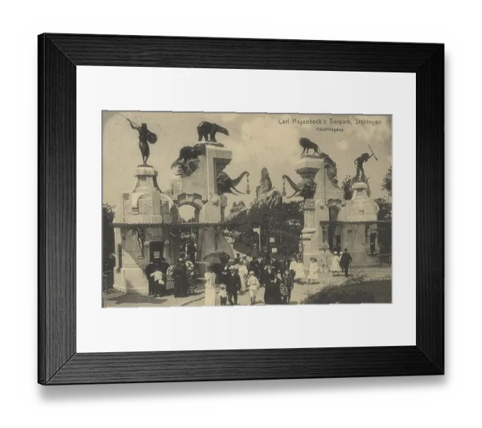 Framed Print : Main entrance to Hagenbeck Zoo