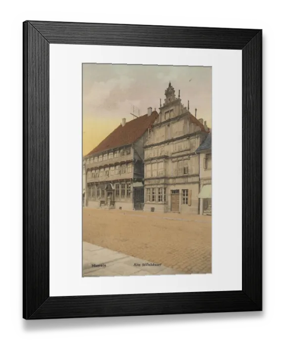 Framed Print : Old Collegiate Houses in Hameln Framed Print : Old Collegiate Houses in Hameln