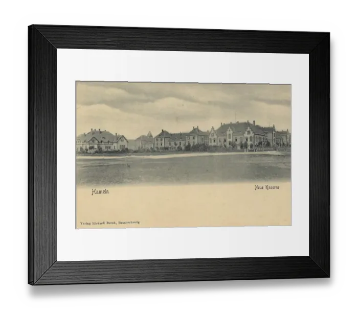 Framed Print : New barracks in Hameln, Lower Saxony