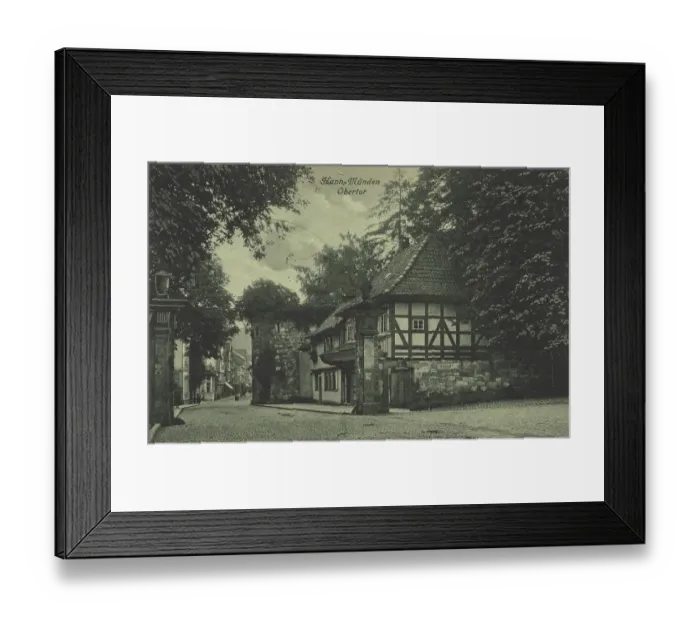 Framed Print : Oberes Tor in Hannoversch Muenden, Hann Framed Print : Oberes Tor in Hannoversch Muenden, Hann