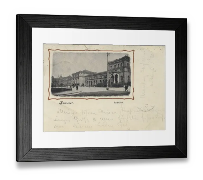 Framed Print : Railway station, Hannover, Lower Saxony