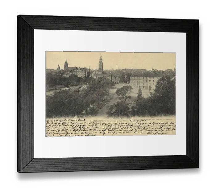 Framed Print : View from the town hall, Hannover