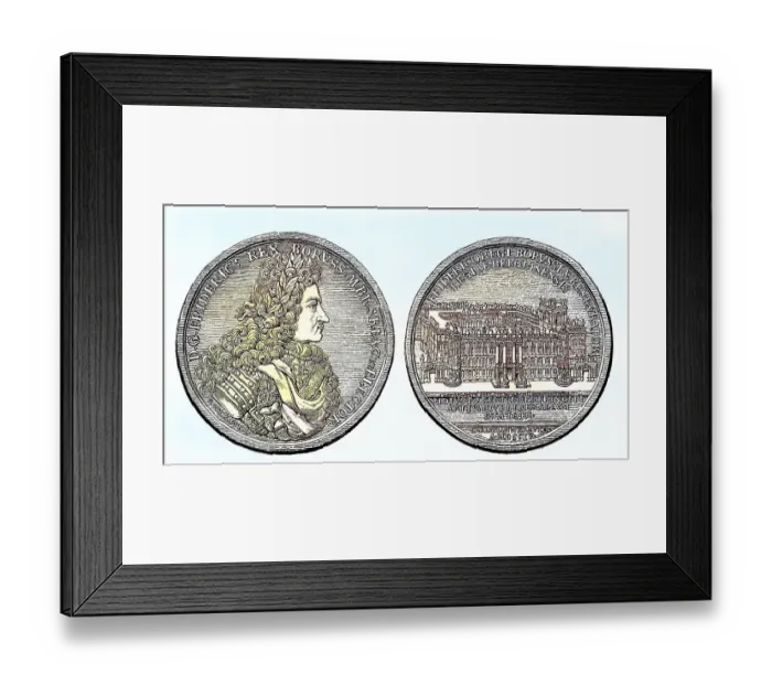 Framed Print : Medal with the portrait of Frederick I of Prussia Framed Print : Medal with the portrait of Frederick I of Prussia