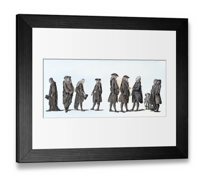 Framed Print : Preacher in Berlin, Germany, in the 18th century Framed Print : Preacher in Berlin, Germany, in the 18th century