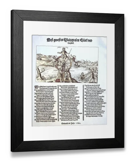 Framed Print : Mockery leaflet on Elector Frederick V Framed Print : Mockery leaflet on Elector Frederick V