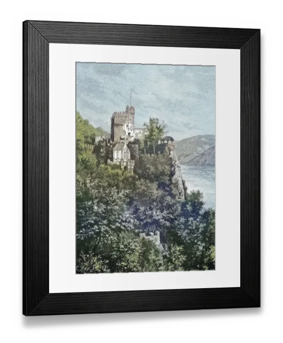 Framed Print : Burg Rheinstein, also called Burg Voitsberg or Vaitzburg Framed Print : Burg Rheinstein, also called Burg Voitsberg or Vaitzburg