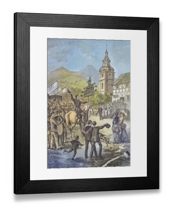 Framed Print : Sausage Fair at the Vogelsberg in Hesse Framed Print : Sausage Fair at the Vogelsberg in Hesse