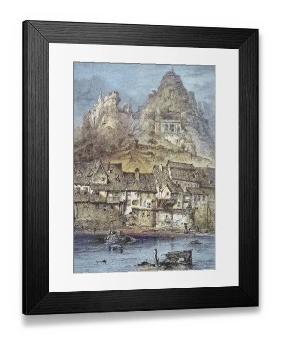 Framed Print : Oberstein an der Nahe, Idar-Oberstein is a town in the Birkenfeld district in Rhineland-Palatinate Framed Print : Oberstein an der Nahe, Idar-Oberstein is a town in the Birkenfeld district in Rhineland-Palatinate