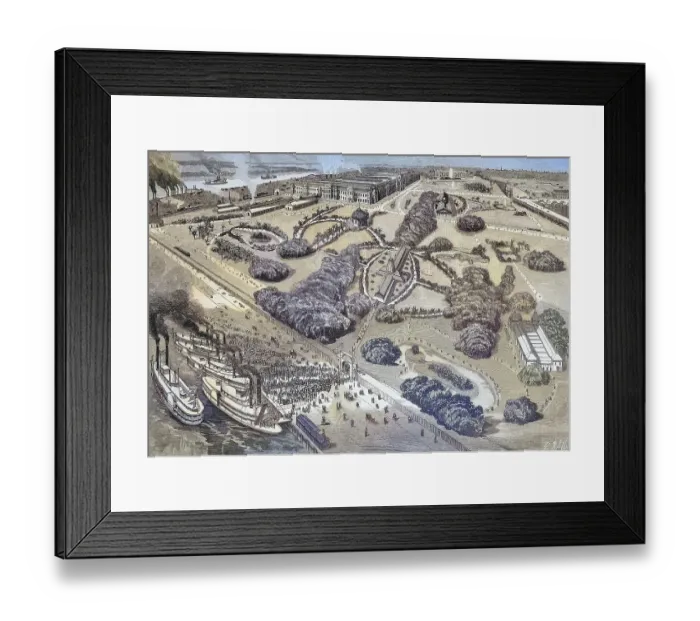 Framed Print : World exposition, The Worlds Fair in New Orleans