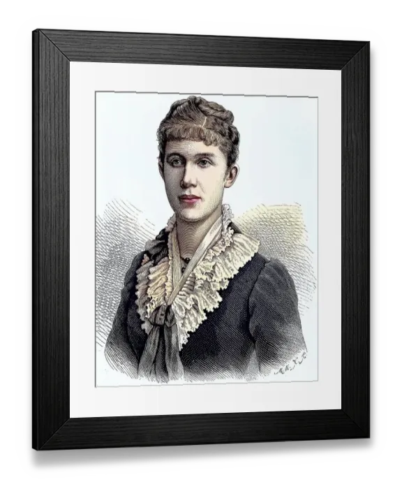 Framed Print : Princess Hilda Charlotte Wilhelmine of Nassau Framed Print : Princess Hilda Charlotte Wilhelmine of Nassau