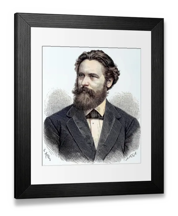 Framed Print : Heinrich Karl Johann Hofmann (13 January 1842) (16 July 1902) was a German composer and pianist