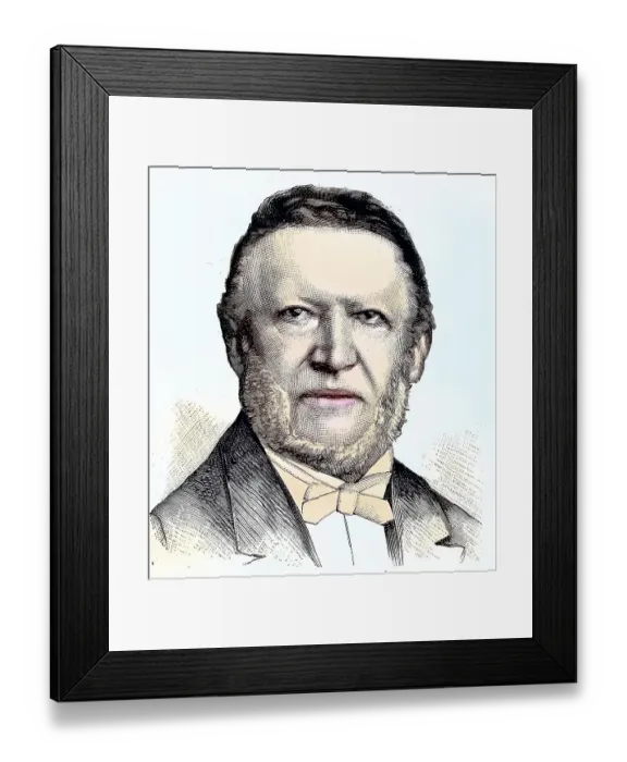 Framed Print : Jules Edouard Xavier Malou, 1810