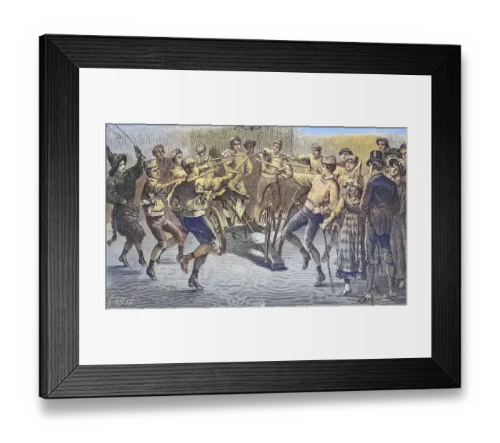 Framed Print : Plough Monday in England, the Plough Dance Framed Print : Plough Monday in England, the Plough Dance