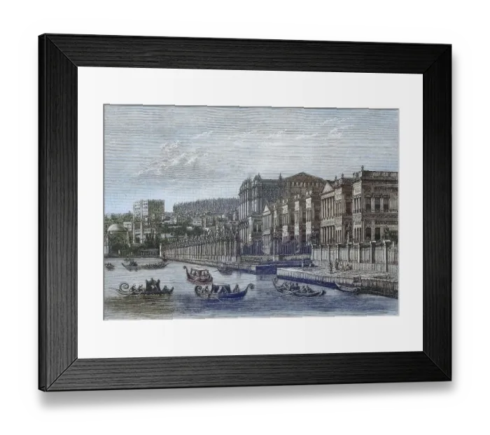 Framed Print : The Palace of Dolmabahce in Constantinople