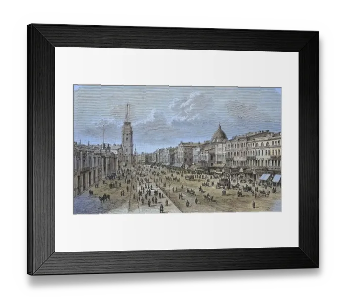 Framed Print : The Nevsky Prospect in St. Petersburg Framed Print : The Nevsky Prospect in St. Petersburg
