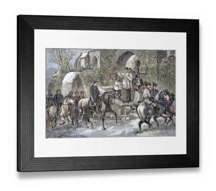 Framed Print : The Stephen Riding. Saint Stephen is considered the first Christian martyr Framed Print : The Stephen Riding. Saint Stephen is considered the first Christian martyr
