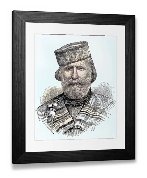 Framed Print : Giuseppe Garibaldi, 1807, 1882 Framed Print : Giuseppe Garibaldi, 1807, 1882