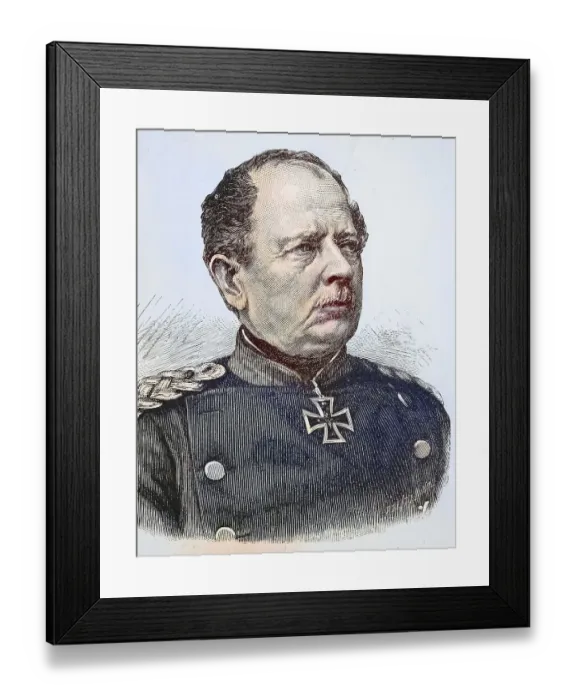 Framed Print : Karl Wilhelm Friedrich August Leopold Graf von Werder