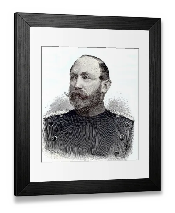 Framed Print : Gustav Adolf Oskar Wilhelm Freiherr von Meerscheidt-Huellessem