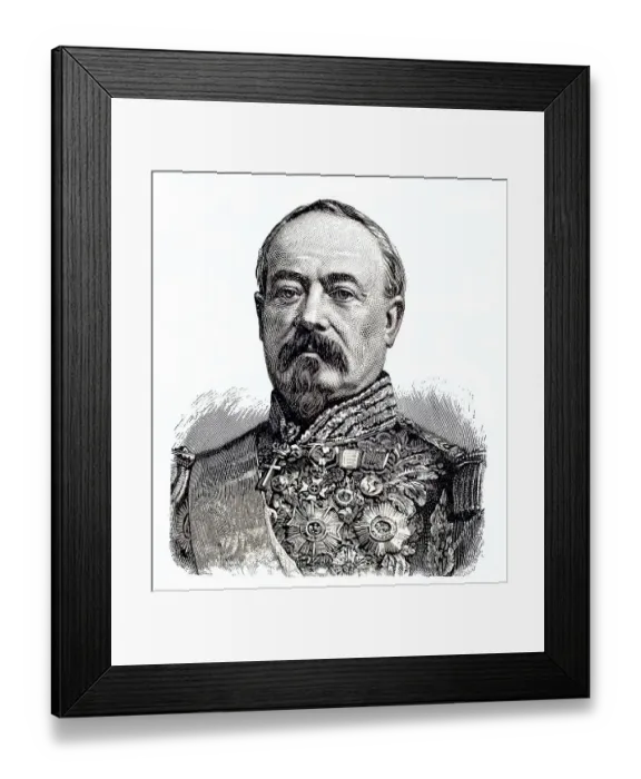 Framed Print : Francois Achille Bazaine, 1811