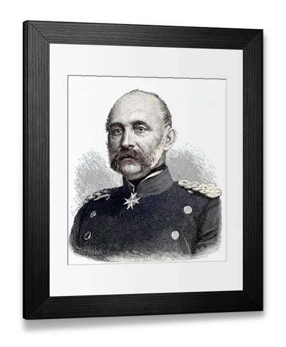 Framed Print : Hugo Ewald Graf von Kirchbach, 1809 Framed Print : Hugo Ewald Graf von Kirchbach, 1809