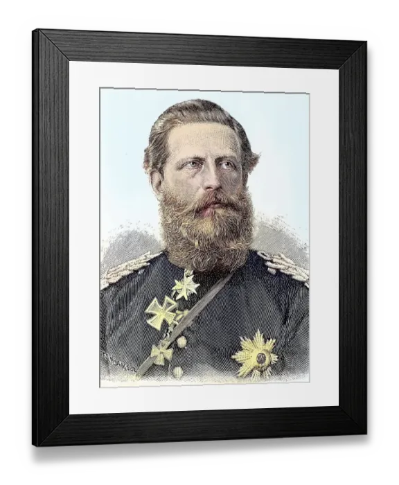 Framed Print : Frederick III, German Emperor and King of Prussia