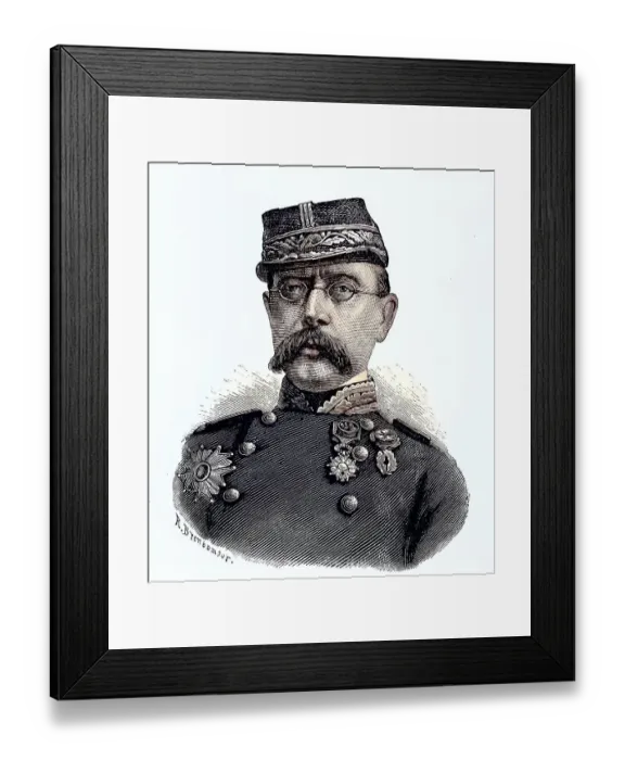Framed Print : Military figures in the Franco-Prussian War 1870 Framed Print : Military figures in the Franco-Prussian War 1870