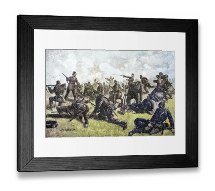 Framed Print : Military Persons in the Franco-Prussian War 1870
