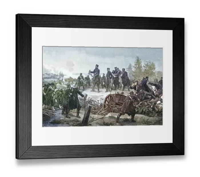 Framed Print : Military Persons in the Franco-Prussian War 1870