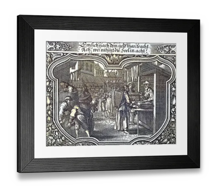 Framed Print : Fair in the Middle Ages, ca 1650