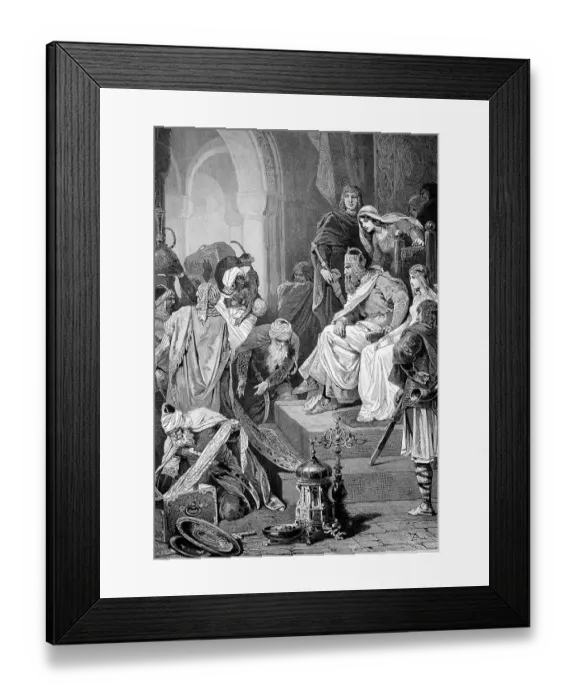 Framed Print : Charlemagne, 2 April 742, 28 January 814