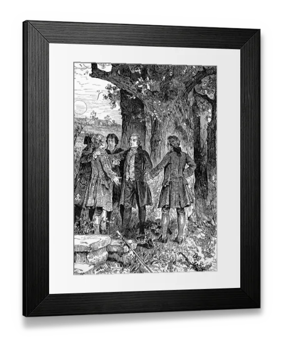 Framed Print : The Goettinger Hainbund was a German literary group in the late 18th century