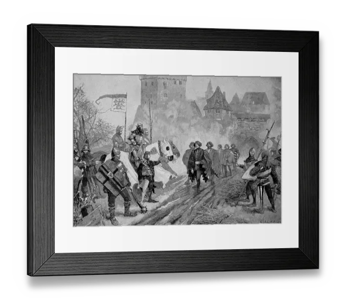 Framed Print : Victory against the Schlegel Society in 1395 at Heimsheim by Eberhard III of Wuerttemberg Framed Print : Victory against the Schlegel Society in 1395 at Heimsheim by Eberhard III of Wuerttemberg