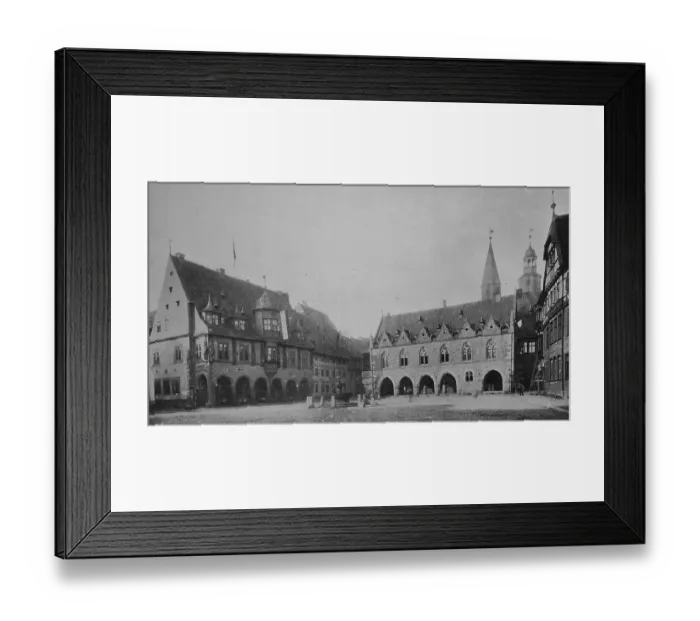 Framed Print : The market place of Goslar, Germany Framed Print : The market place of Goslar, Germany