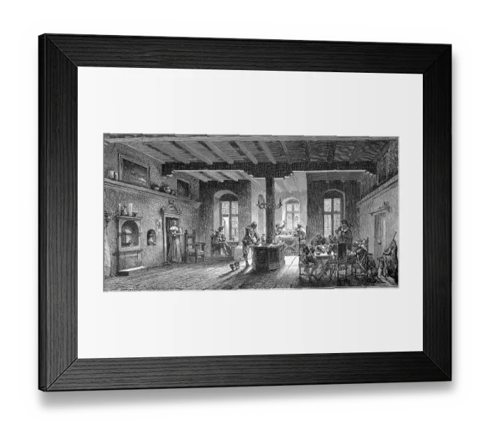 Framed Print : The historical inn Zur Goldenen Gans in Nuremberg
