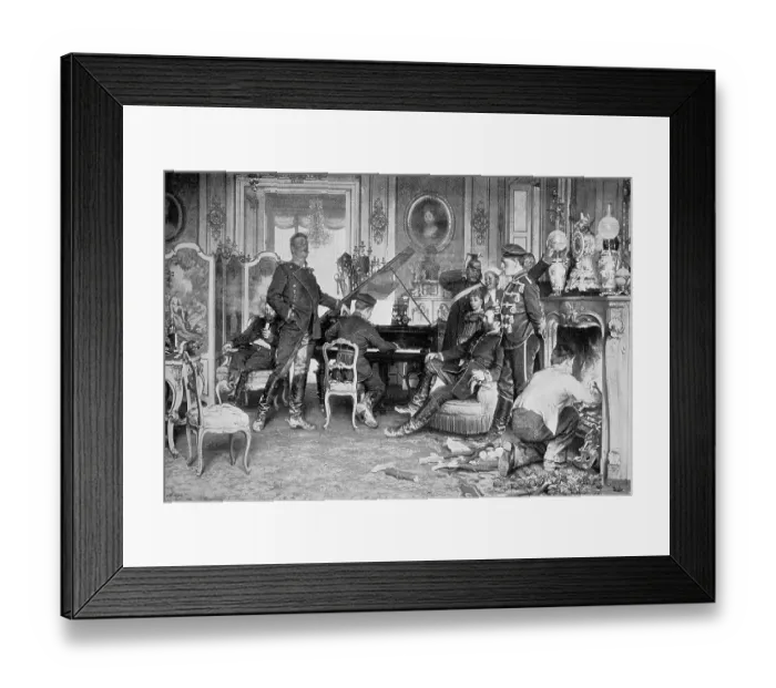 Framed Print : The Battle of Gravelotte or Gravelotte-St Framed Print : The Battle of Gravelotte or Gravelotte-St
