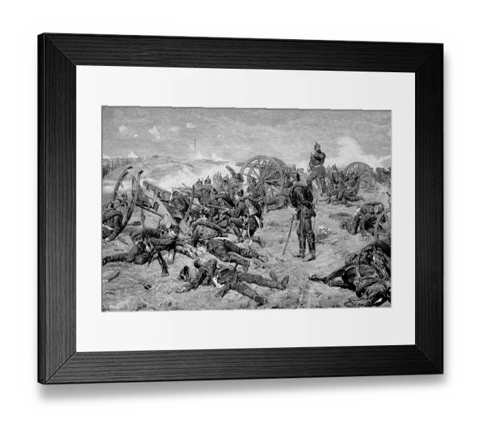 Framed Print : The Battle of Gravelotte or Gravelotte-St Framed Print : The Battle of Gravelotte or Gravelotte-St